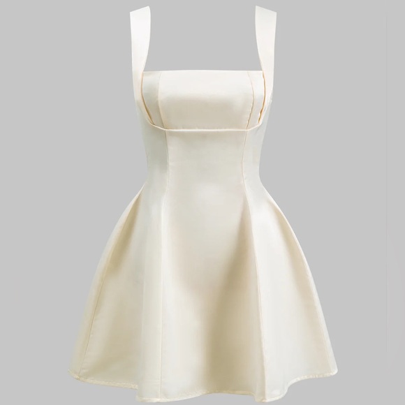 Micas Dresses & Skirts - Micas Tie Back Zipper Backless Slip Mini Dress S PG2-18